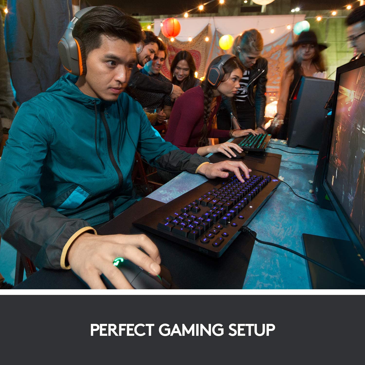 Logitech G403 HERO gaming mouse with HERO 25K DPI sensor, LIGHTSYNC RGB, light weight of 87g and optional 10g weight, PC/Mac - black - Image 2