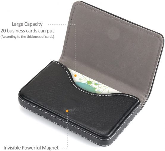 Padike Business Card Holders, Business Card Holder Wallet Credit Card ID Case/Holder - Keep Your Business Cards Clean (Apricot) - Image 3