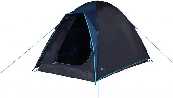 Portal Outdoor Blue Active Range Tents - Large Porch, Fibreglass Poles and Sewn-in Groundsheet, Sleeps up to 4 People, Includes Free Storage Bag