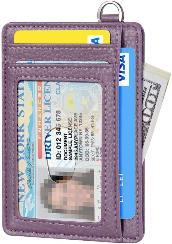 FurArt Credit Card Holder Wallet, Slim RFID Blocking Minimalist Women's Card Wallet - Image 2