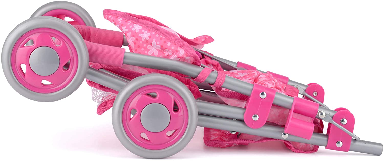 Toyrific Snuggles Deluxe Dolls Buggy, Collapsible Stroller for Kids