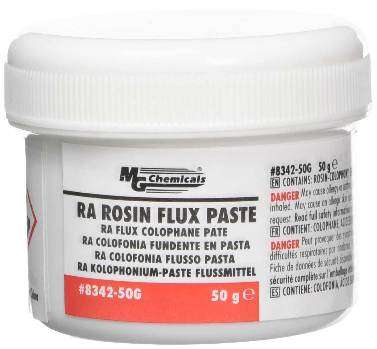 MG Chemicals 8342-50G Rosin Flux Paste, 50 g Jar, 50 g (Pack of 1)
