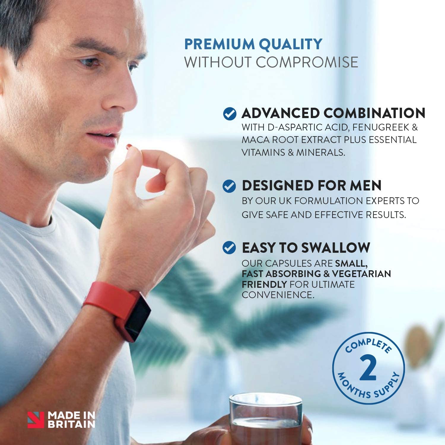 Testosterone Supplements for Men -Zinc & Magnesium Formula, Supports Normal Testosterone Levels & Muscle Health - Image 4