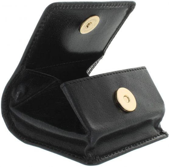 Visconti Leather Tray Coin Pouch 421 Brown