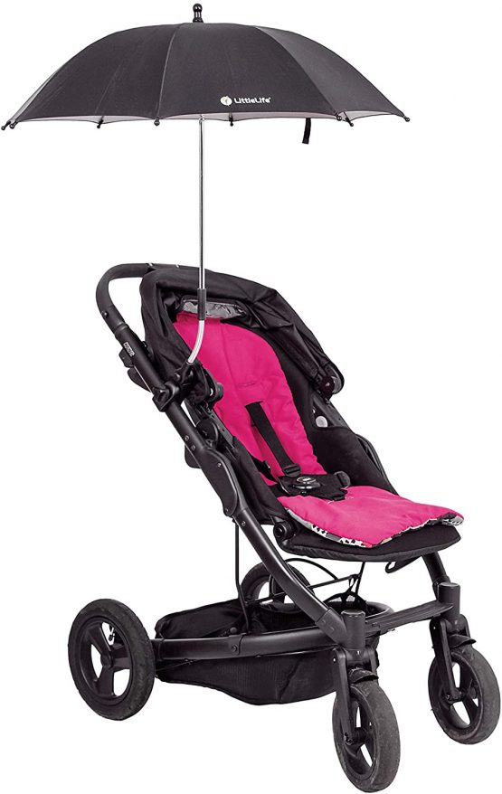 LittleLife Buggy And Pushchair Parasol Universal Fit UPF40 Baby And Infant Sun Protection Umbrella