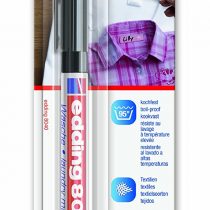 edding 8040 Laundry Marker - Black - 1 Pen - Round Nib 1 mm - Textile Marker for Labelling Clothes, Wash-Resistant At 95°C - Laundry Pen