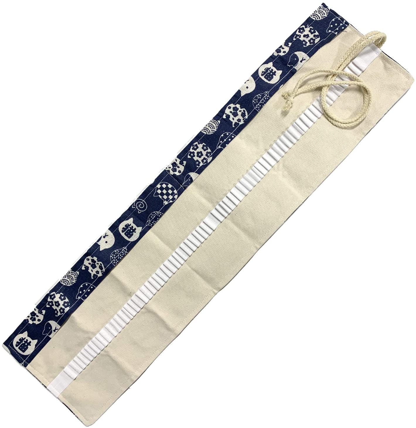 Canvas Pencil Wrap Case, DOITEM 72 Holes Colored Pencil Roll Holder Storage Pouch for Artist, School, Office and Animal - Image 3