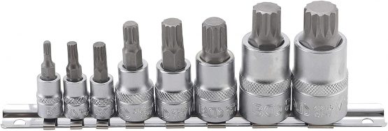 BGS 5105 | Impact Bit Socket Set | Spline (for XZN) | M4 - M16 | 8 pcs.