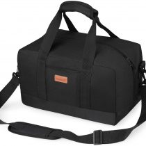 Ryanair Cabin Bag Travel Bags Weekend Overnight Bag Hand Luggage Holdall Second Flight Underseat Bags for Women Men 35x20x20cm Shoulder Strap Carry on Bag Foldable Duffel Sports Gym Black