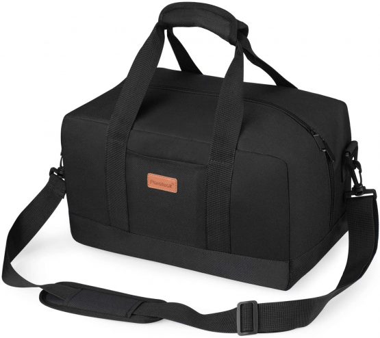 Ryanair Cabin Bag Travel Bags Weekend Overnight Bag Hand Luggage Holdall Second Flight Underseat Bags for Women Men 35x20x20cm Shoulder Strap Carry on Bag Foldable Duffel Sports Gym Black