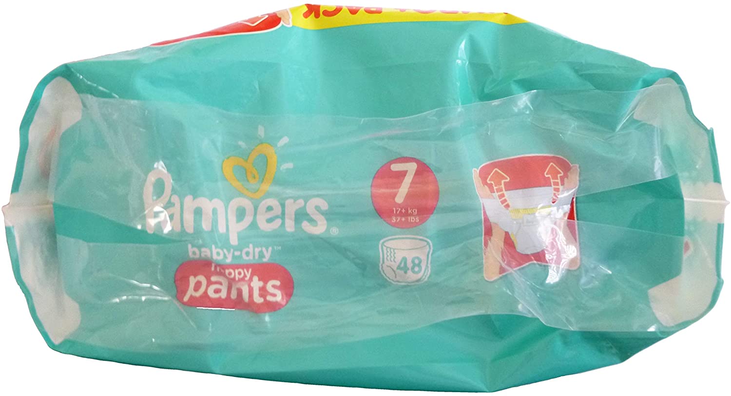 Pampers Baby Dry Pants Size 7-48 Pants, White, Size 7 (48 Count) - Image 3