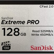 SanDisk Extreme PRO CFast 2.0 Memory Card, 128 GB, black / silver