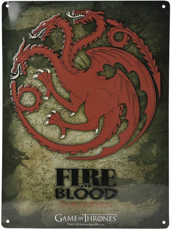 ABYstyle - GAME OF THRONES - Metal plate "Targaryen" (28x38) - Image 3