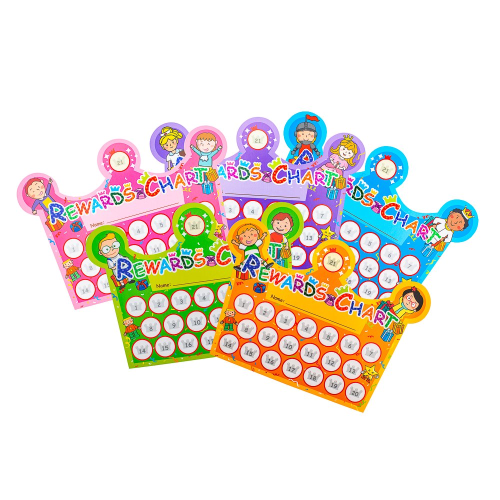 C.S. Kids Classroom Reward for School Nurseries, Teachers - Rewards Chart (Pack of 30, with Stickers)
