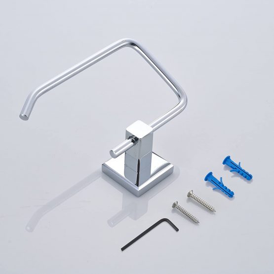 Aothpher Modern Toilet Roll Paper Holder Wall Mounted Bathroom Tissue Rack Stainless Steel - Image 4