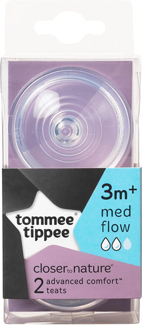 Tommee Tippee Advanced Comfort Medium Flow Teats x 2 - Image 2
