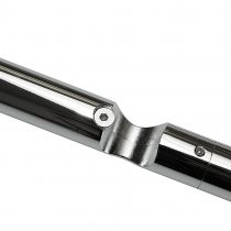 Gardinia Bracket Ø 20 mm Chrom 8/6, Metal, Chrome, 8 x 8 x 0.02 cm