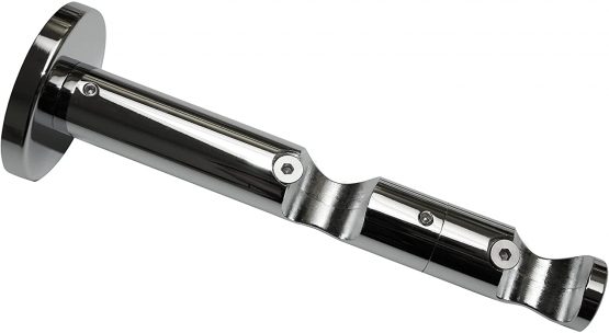 Gardinia Bracket Ø 20 mm Chrom 8/6, Metal, Chrome, 8 x 8 x 0.02 cm