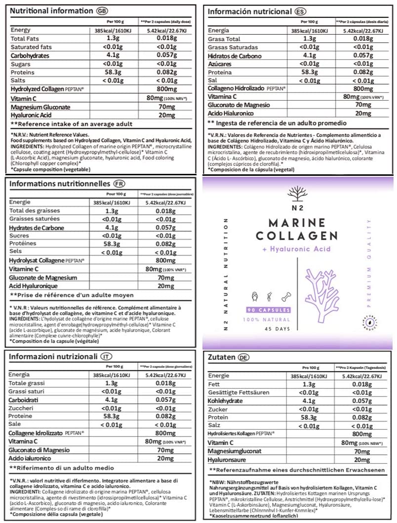 Marine Collagen with Hyaluronic Acid for Skin Care Hair Care, Joints. Magnesium - Image 4