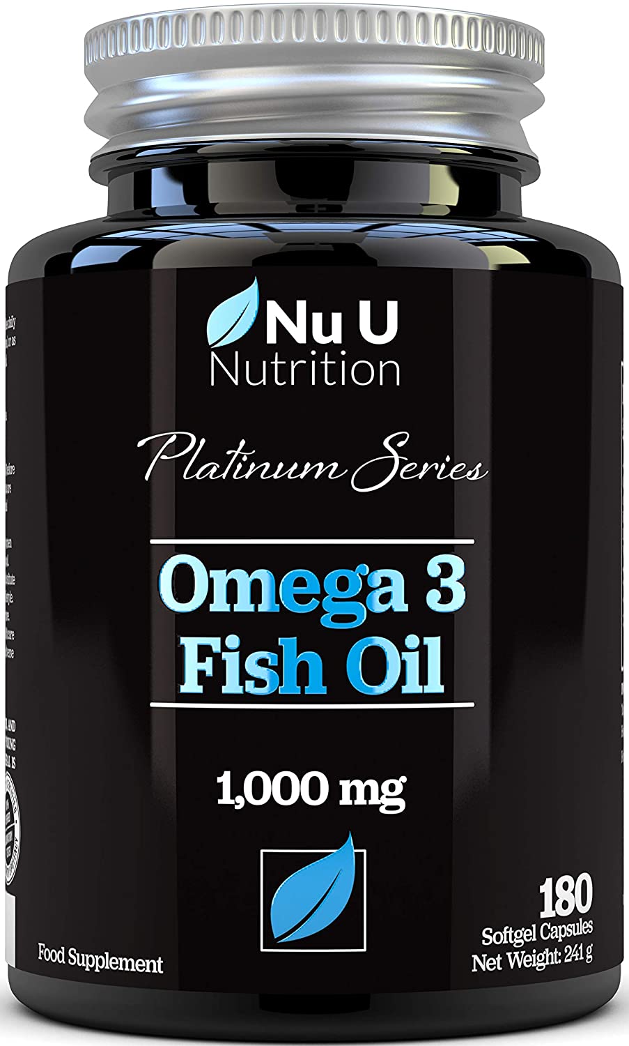 Omega 3 Fish Oil 2000mg per Serving, 180 Softgel Capsules, Premium Double Strength 660mg EPA & 440mg per Serving