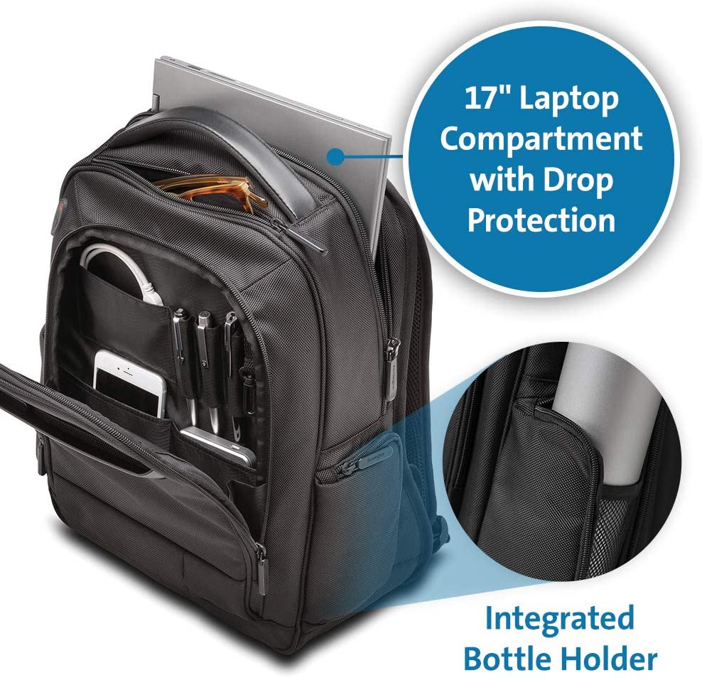 Kensington Contour 2.0 Executive - Notebook carrying backpack - 14", Black, Up to 14 Inch Laptops - Image 3