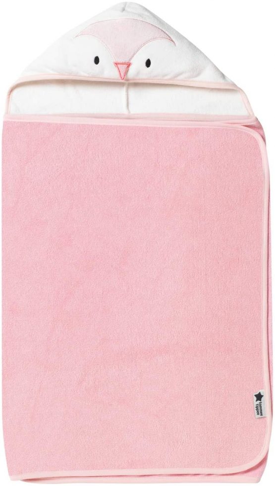 Tommee Tippee Hug ‘N’ Dry Hooded Towel 6-48 months, Pink