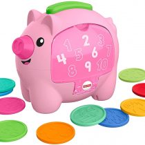 Fisher-Price GJC68 Laugh & Learn Count & Rumble Piggy Bank, Musical Baby Toy, Multicolour
