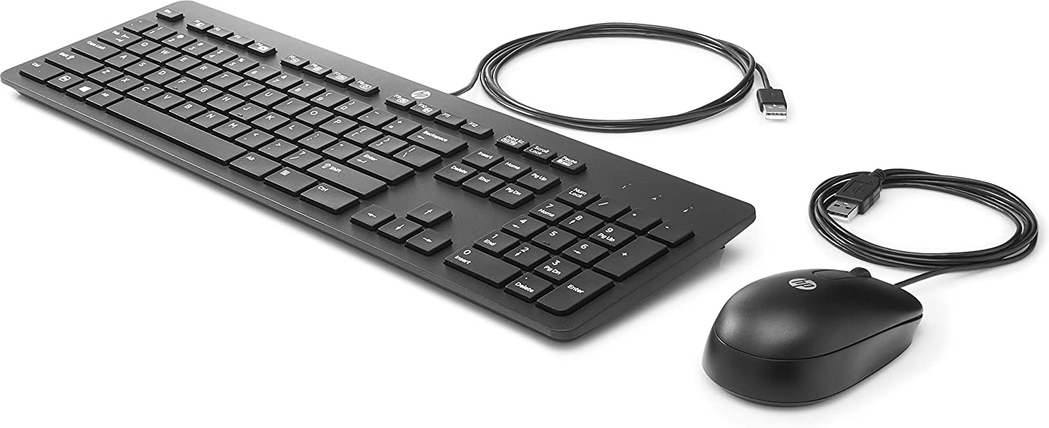HP Slim USB Keyboard and Mouse (German layout), Black - Image 3