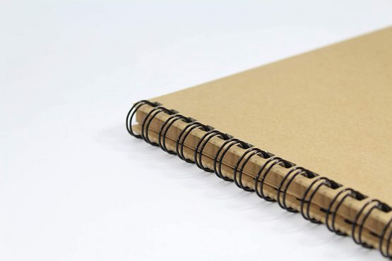 A4 Portrait Twin Wire Kraft Sketch Book - Image 2