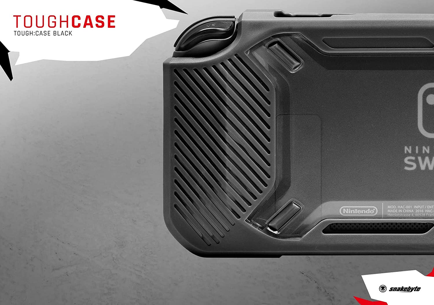 snakebyte Tough Case, Robust protective case for your Nintendo Switch console, Stylish design, easy installation - Image 3