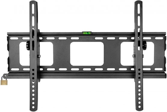Duronic TV Bracket TVB103M | Wall Mount for 33”-65” Television Screen | Tilting Action -12°/+6° | VESA Fits Up to 600x400mm | Fixing for Flat Screen LCD/LED/OLED/QLED | Strong Heavy Duty | Anti-Theft