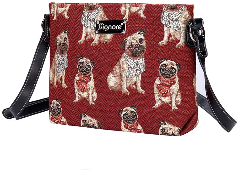 Signare Tapestry Crossbody Bag Small Shoulder Bag for Women with Dog Design Pug Gifts for Pug Lovers (Pug, XB02-PUG) - Image 2
