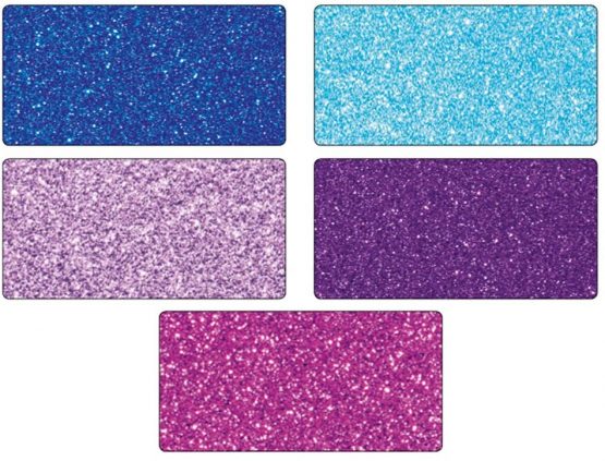 Folia 85249 Card Glitter Ice, 24 x 34 cm 5 Sheets, Assorted - Image 2