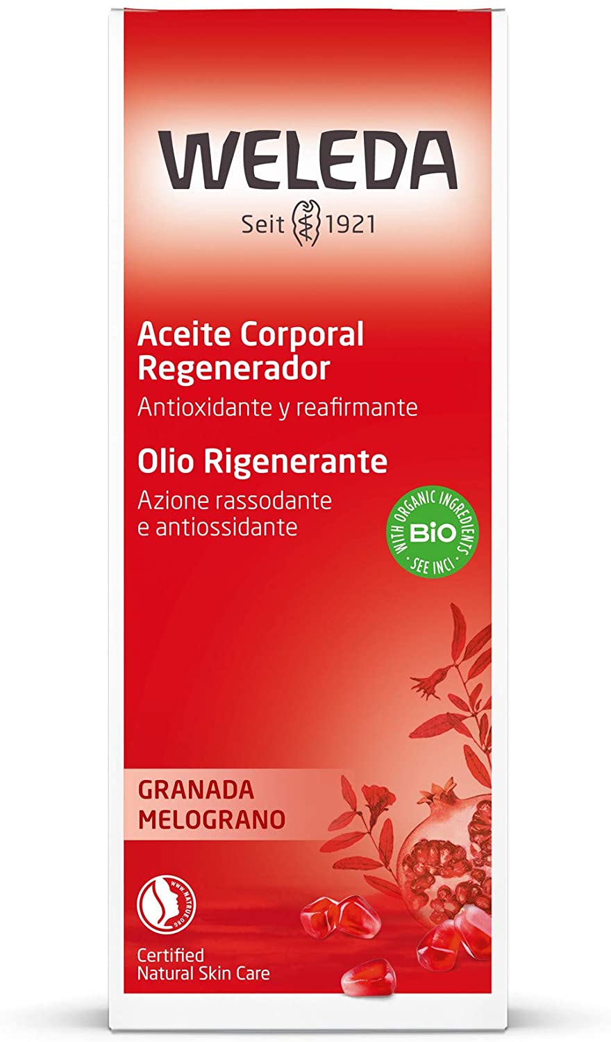 Weleda body oil, pomegranate, 100 ml, 100 ml (Pack of 1) - Image 3