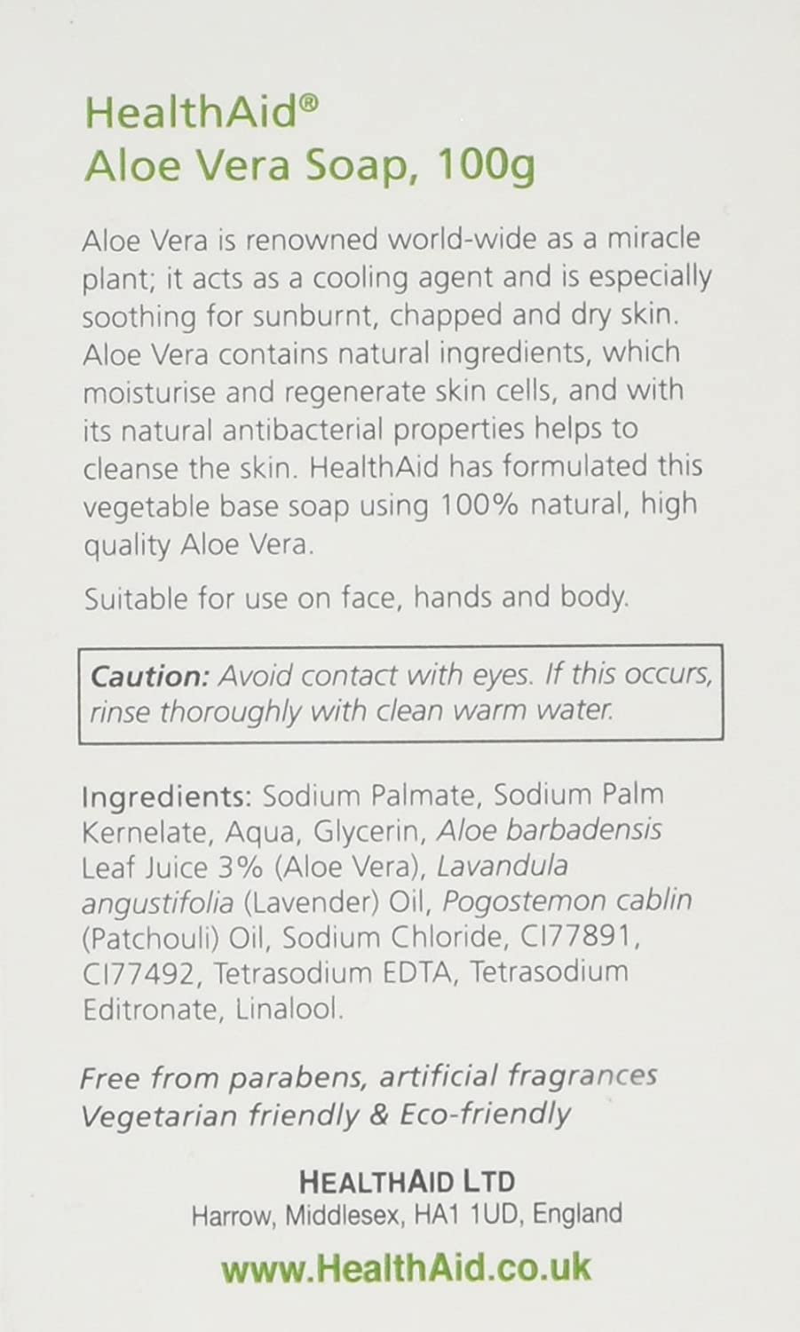 HealthAid Aloe Vera Soap, 100 g, WHITE, 100 count (Pack of 1) - Image 2
