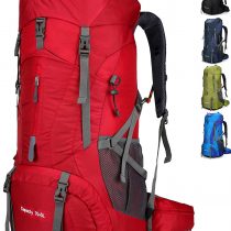 Doshwin 70L Large Backpack Camping Trekking Hiking Travel Rucksack for Women Men (with Rain Cover)