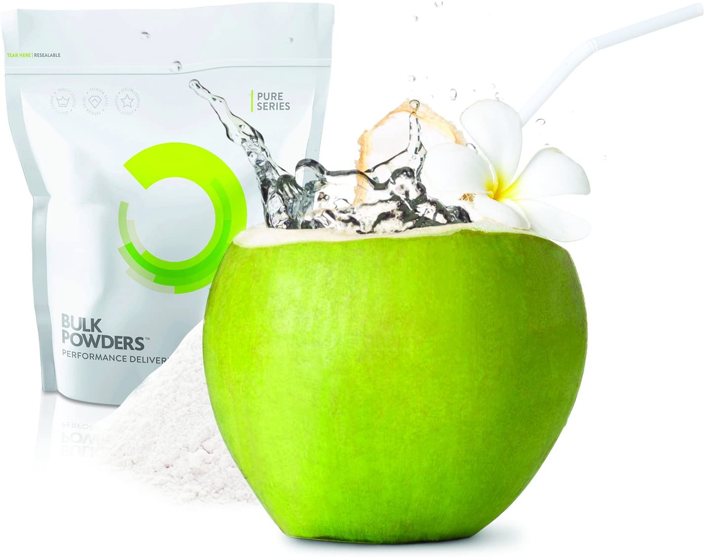 Bulk Coconut Water Powder, Natural Electrolytes, 500 g, Packaging May