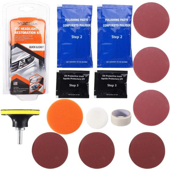 belupai Headlight Headlamp Restoration Kit Repairs Dull Headlight Lenses Restorer Suitable For Cars Bikes Motorcycles - Image 2