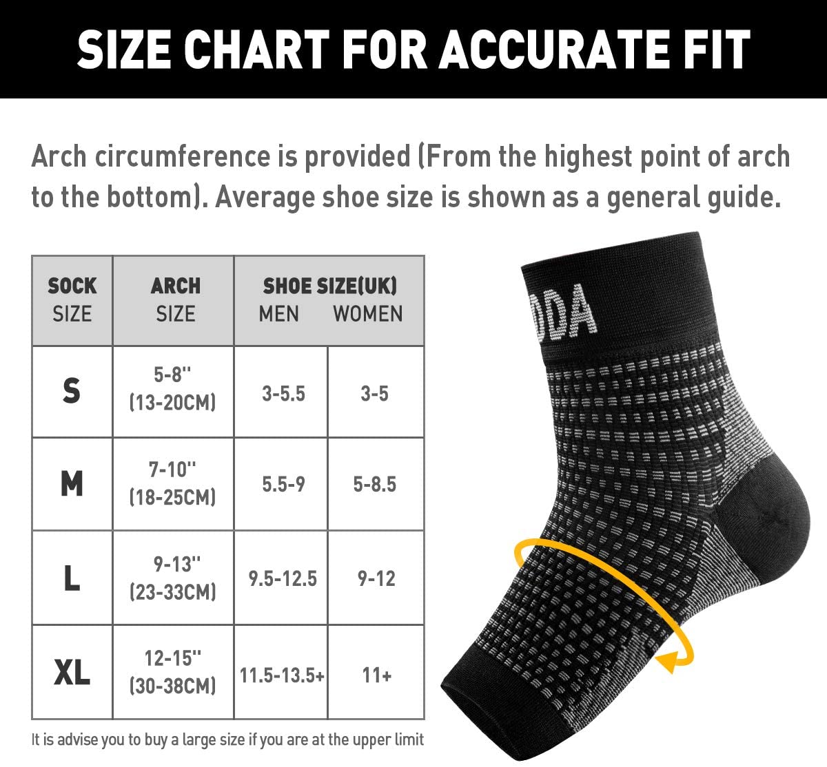 AVIDDA Plantar Fasciitis Socks 1 PAIR - Image 4