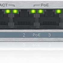 Zyxel 5-Port Gigabit Web Managed PoE+ Switch with 60 Watt Budget, Lifetime Warranty, UK Plug [GS1200-5HPv2]