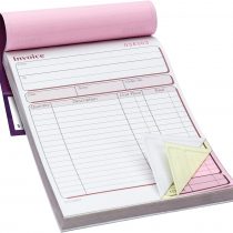 Pukka Pad, NCR Triplicate Invoice Book 203 x 137mm Pack of 5