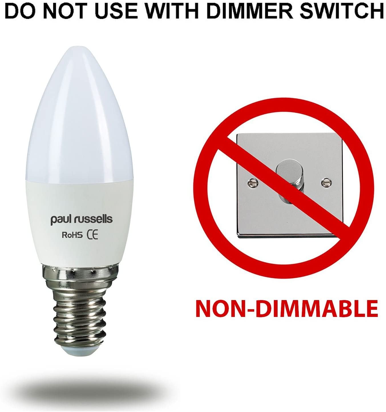 paul russells LED Light Small Edison Screw E14, 60watt Equivalent, 6.5W 806LM LED Bulbs, 4000K Natural Cool White - Image 4