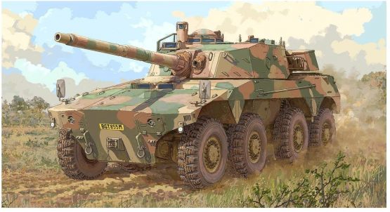 Trumpeter 09516 Model Kit South African Rooikat AFV