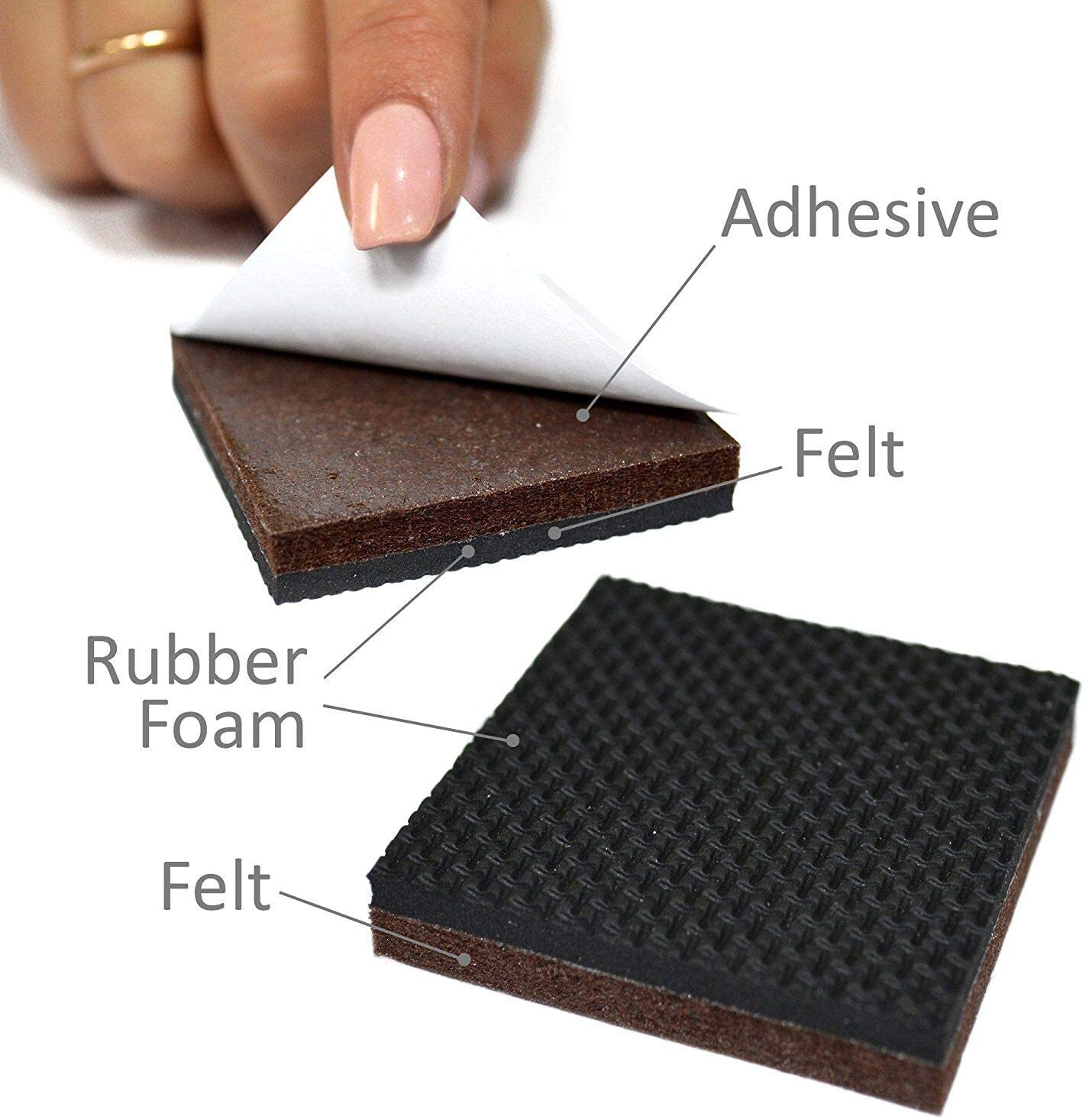 FURNITURE PADS X-PROTECTOR, PREMIUM NON SLIP PADS, 16 pcs 50mm, Floor Protector Pads, Rubber Feet for Furniture Feet - Image 4