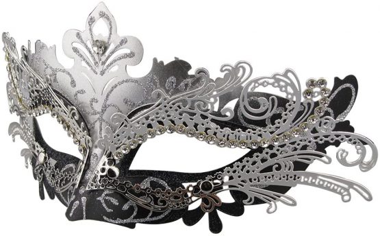 Couple Masquerade Metal Masks Venetian Halloween Costume Mask Mardi Gras Mask - Image 3