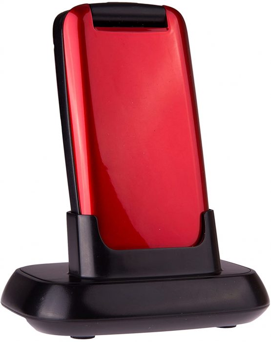 TTfone Star Big Button Simple Easy To Use Flip Mobile Phone Pay As You Go (Vodafone PAYG, Red) - Image 4