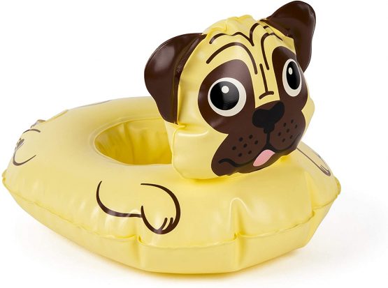 BigMouth Inc. Inflatable 2 Pack Dog Pool Drink Holder/Floats Beverage Boats for Pool, Hot Tub or Bath | Pack of Two - Corgi and Pug | 22.9 cm x 16.5 cm x 16.5 cm - Image 2