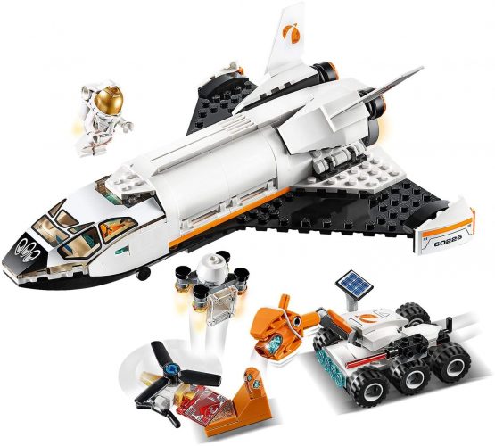 LEGO 60226 City Mars Research Shuttle Spaceship Construction Toys for Kids inspired by NASA with Rover and Drone - Image 3