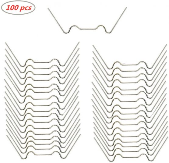 HONGCI 100 Pcs 304 Stainless Steel Greenhouse Glazing W Wire Clips,Greenhouse Glass Pane Fixing Clips - Image 4