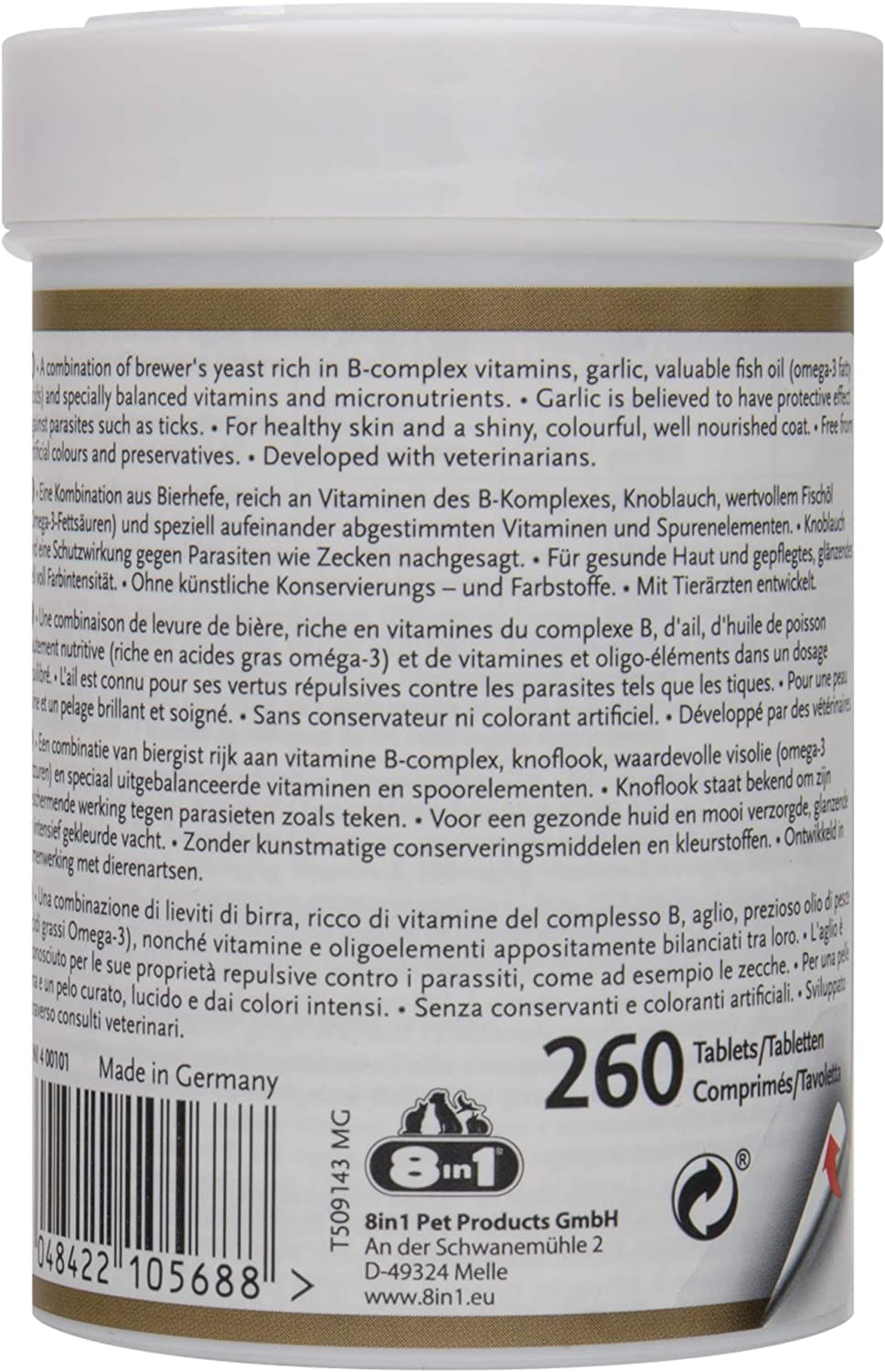 8in1 Brewers Yeast for Dogs 185 ml, 185 ml (Pack of 1) - Image 2